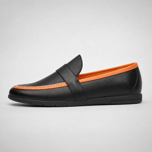 Calvin ryalka : Mocassins Car Shoes en Cuir Véritable pour Hommes