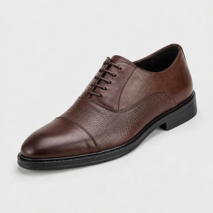 Oxford Cap-Toe en cuir véritable pour hommes