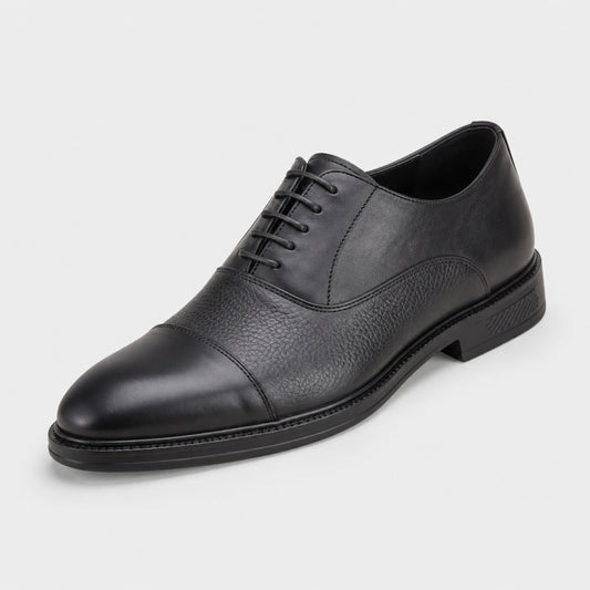 Oxford Cap-Toe en cuir véritable pour hommes