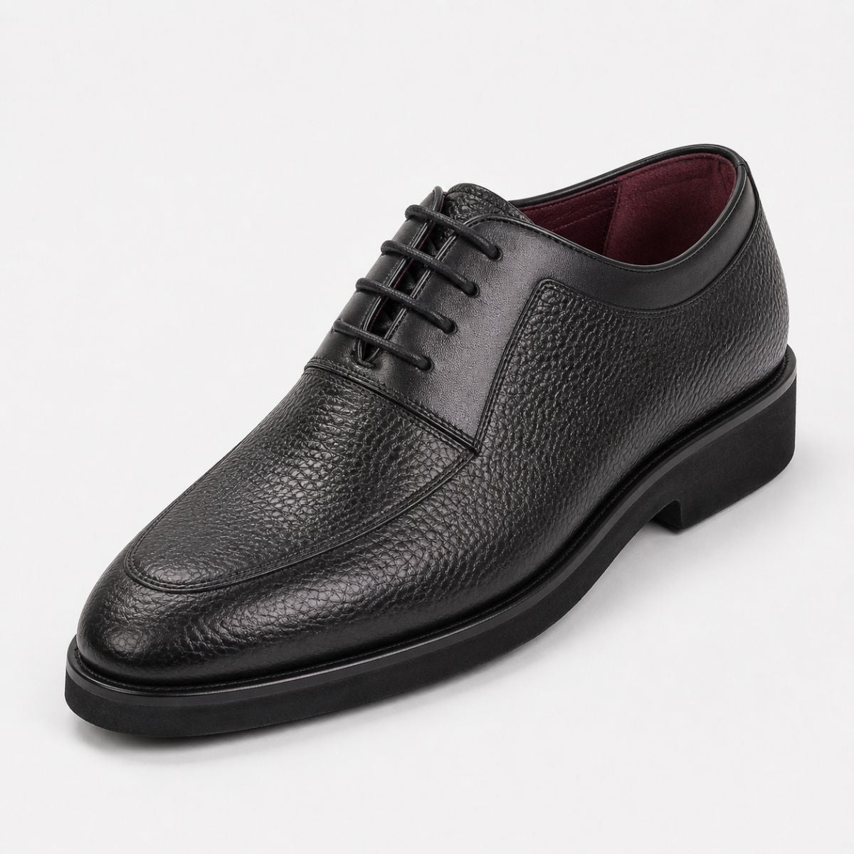 Adrien : Derby en cuir grainé pour homme