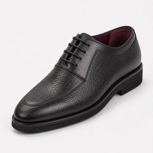 Adrien : Derby en cuir grainé pour homme