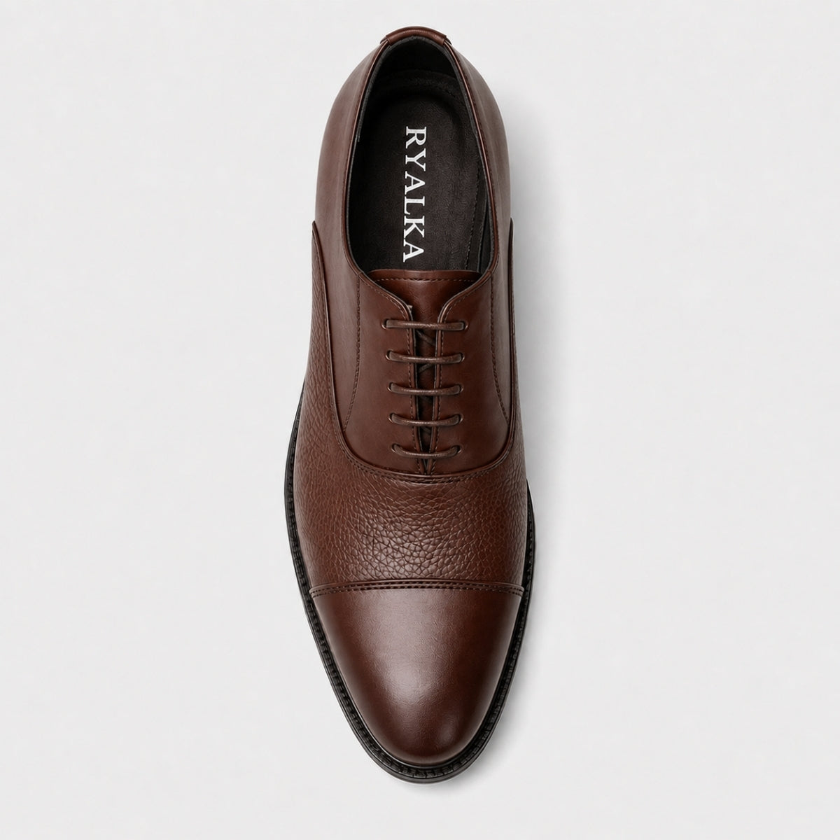 Oxford Cap-Toe en cuir véritable pour hommes
