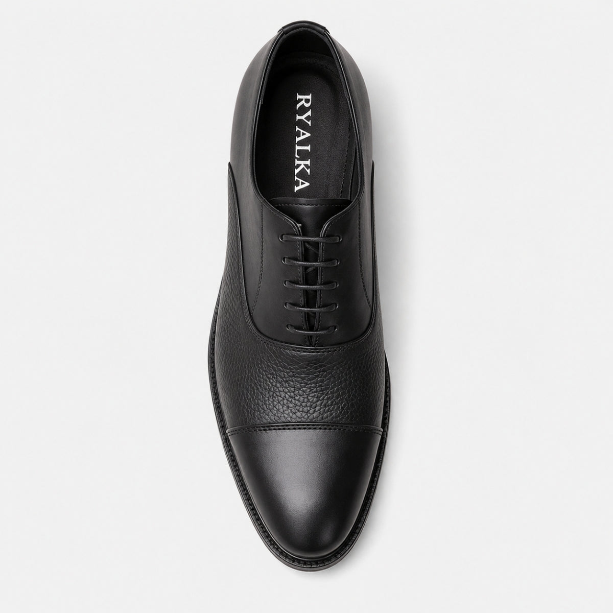 Oxford Cap-Toe en cuir véritable pour hommes