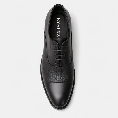 Oxford Cap-Toe en cuir véritable pour hommes