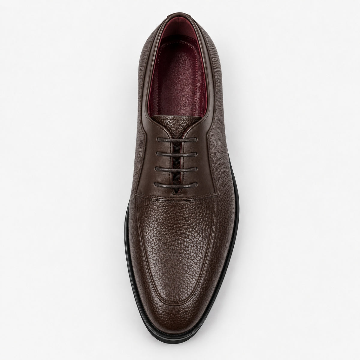 Adrien : Derby en cuir grainé pour homme