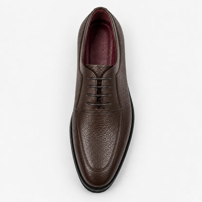 Adrien : Derby en cuir grainé pour homme