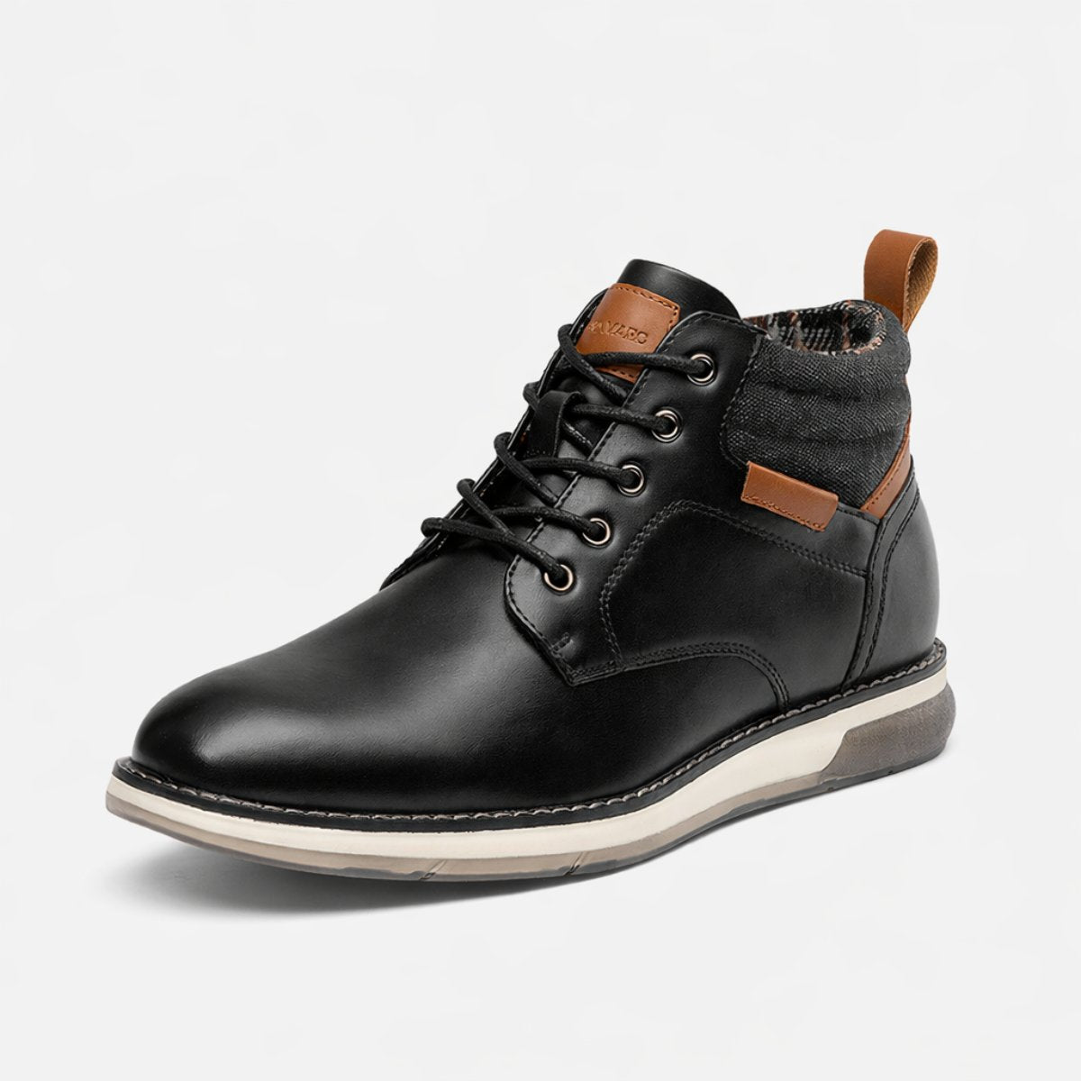 Bottines Chukka Homme Noir & Camel