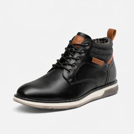 Bottines Chukka Homme Noir & Camel