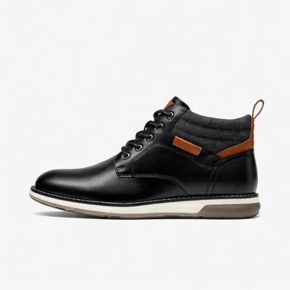Bottines Chukka Homme Noir & Camel