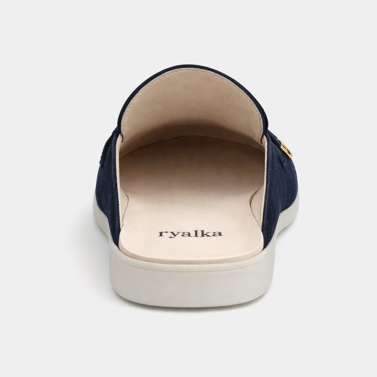 Mules en cuir velours pour femmes : Élina
