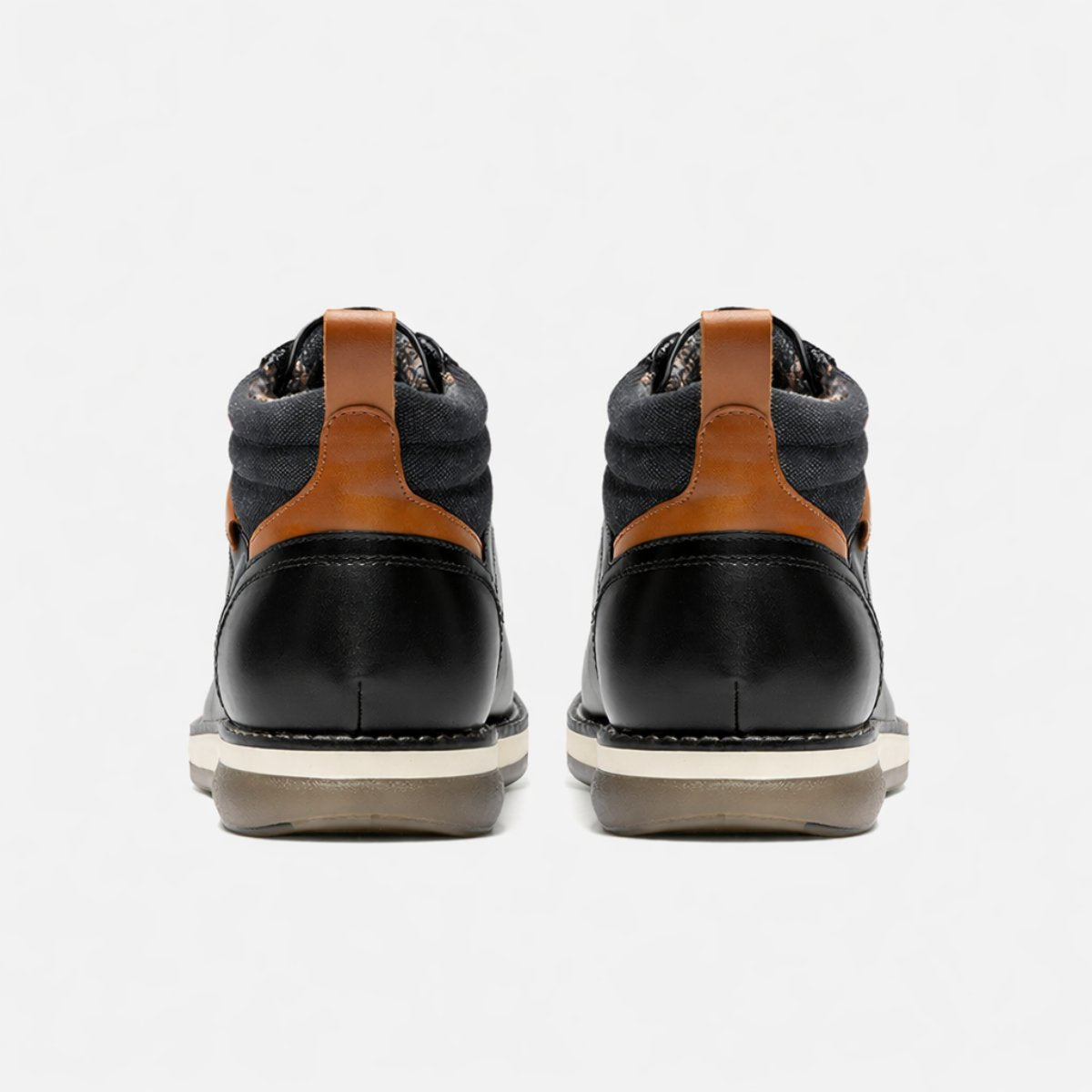 Bottines Chukka Homme Noir & Camel