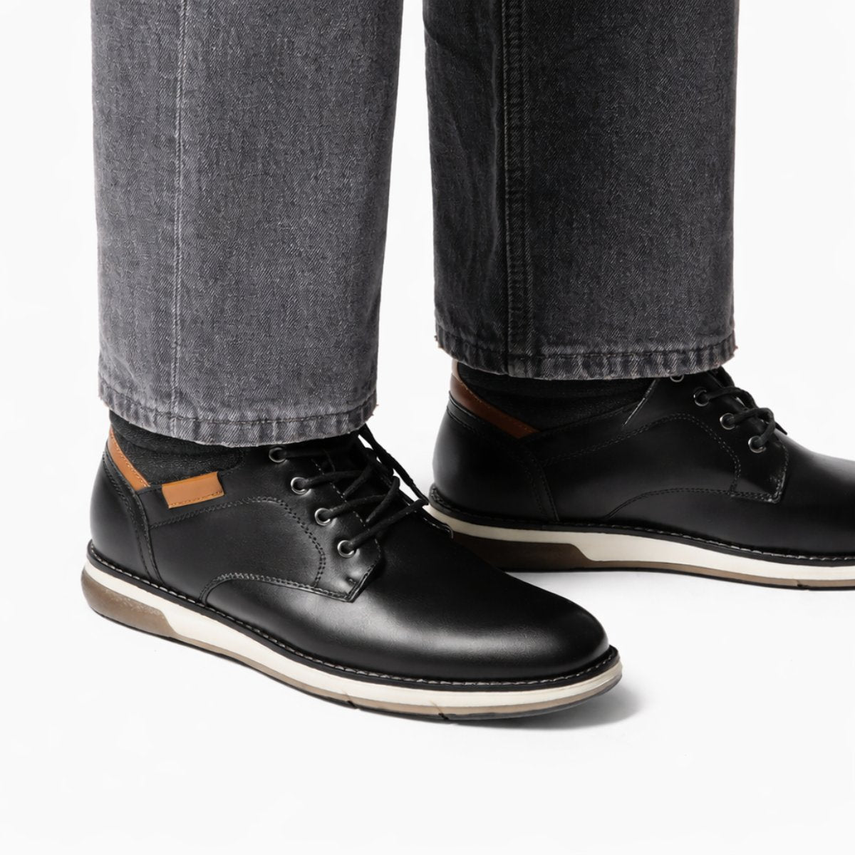 Bottines Chukka Homme Noir & Camel