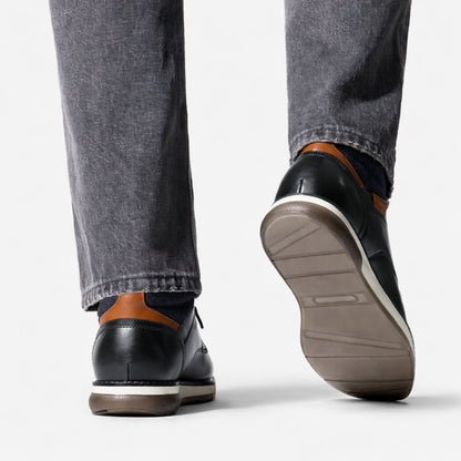 Bottines Chukka Homme Noir & Camel