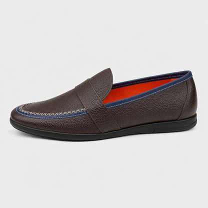 Calvin ryalka : Mocassins Car Shoes en Cuir Véritable pour Hommes